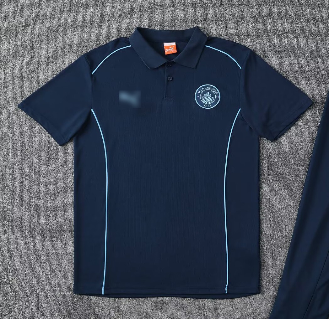 AAA Quality Man City 25/26 Dark Blue Polo Shirts